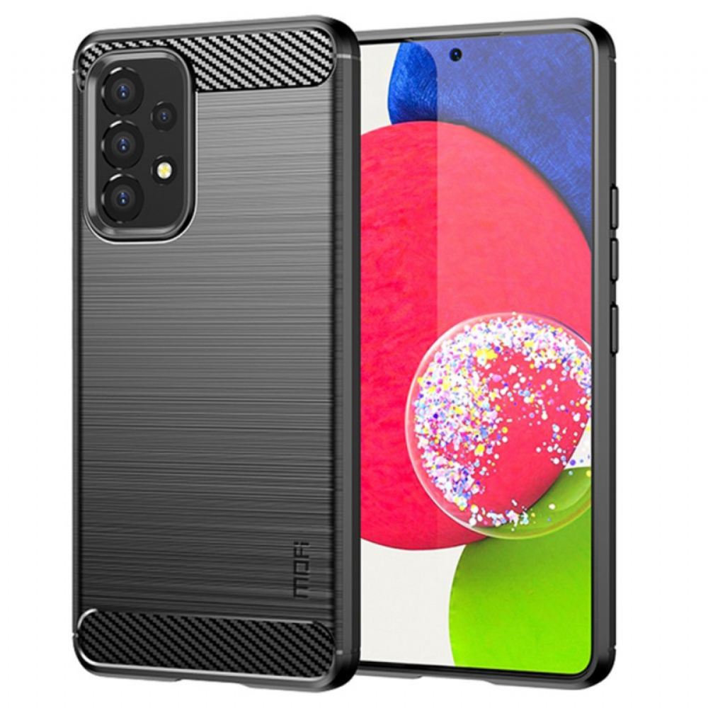 Kryty Na Mobil Na Samsung Galaxy A53 5G Mofi Kartáčované Uhlíkové Vlákno