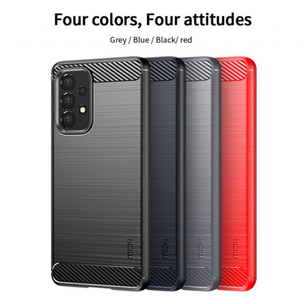 Kryty Na Mobil Na Samsung Galaxy A53 5G Mofi Kartáčované Uhlíkové Vlákno