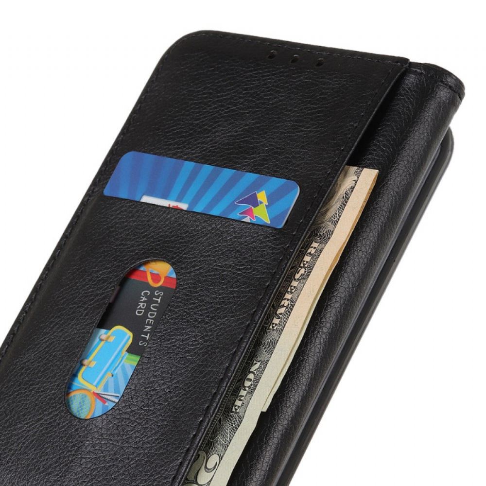 Kožené Pouzdro Folio Xiaomi 14t Pro Štípaná Kůže