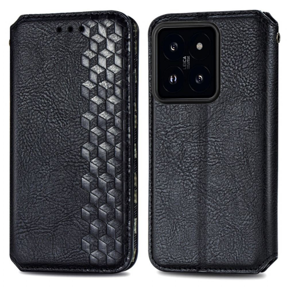 Kožené Pouzdro Xiaomi 14t Pro Kryty Na Mobil Vlys S Semišovým Efektem