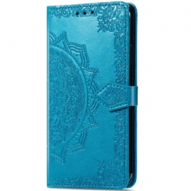 Kožený Kryt Na Xiaomi 14t Pro Barokní Mandala