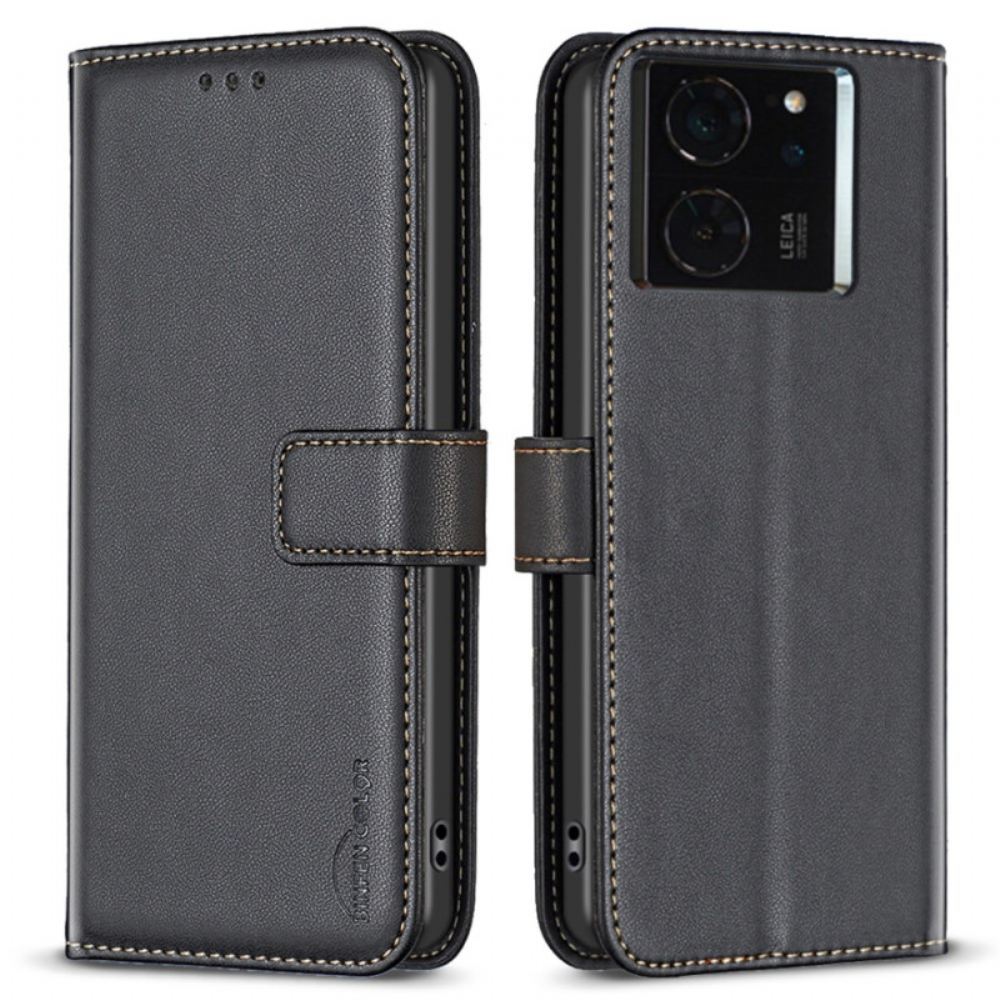 Kožený Kryt Na Xiaomi 14t Pro Barva Binfen