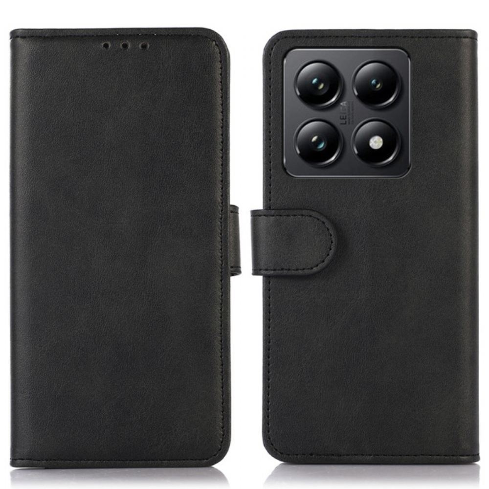 Kožený Kryt Na Xiaomi 14t Pro Kožený Design