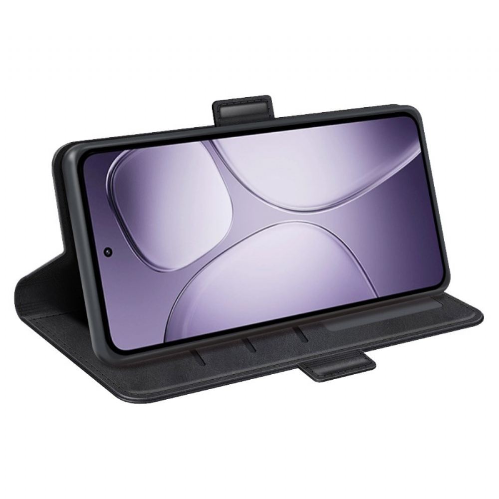 Kožený Kryt Na Xiaomi 14t Pro Dvojité Zapínání
