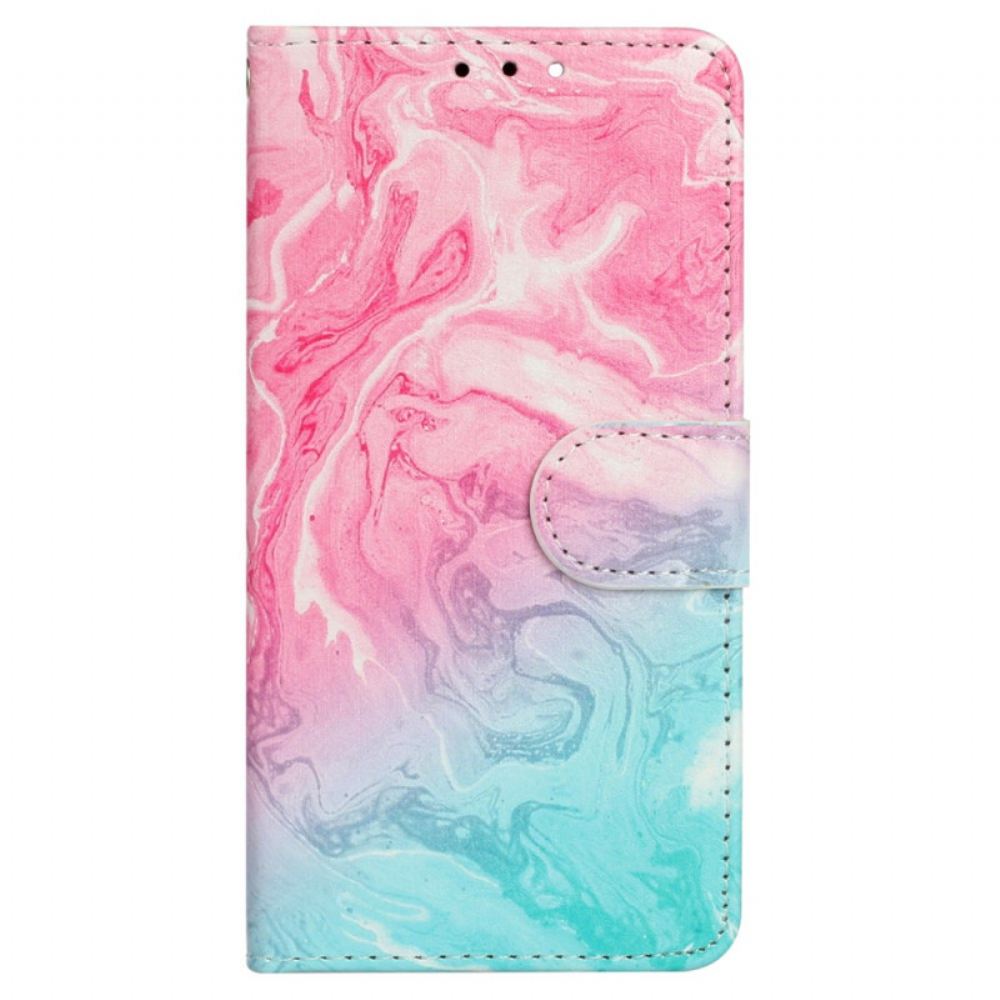 Kožený Kryt Na Xiaomi 14t Pro Mramorová Variace