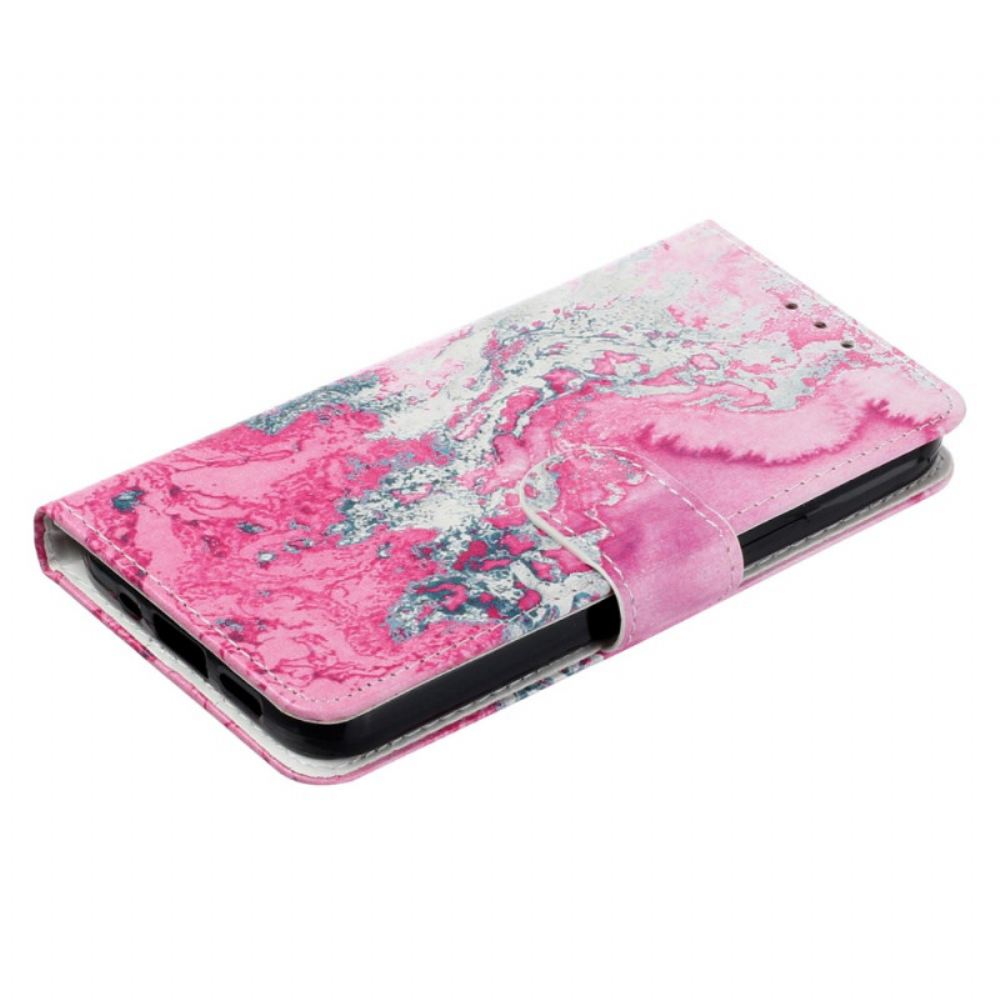 Kožený Kryt Na Xiaomi 14t Pro Mramorová Variace