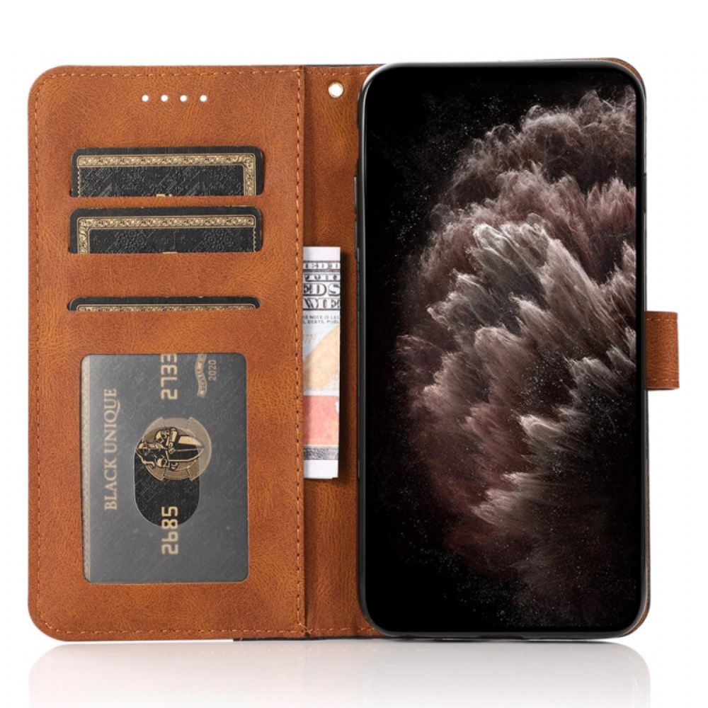 Kožený Kryt Xiaomi 14t Pro Dvoubarevné