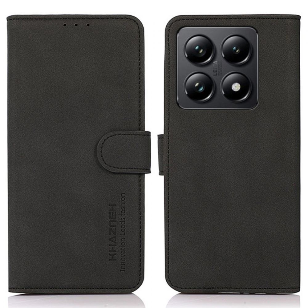 Kožený Kryt Xiaomi 14t Pro Khazneh Suede Effect