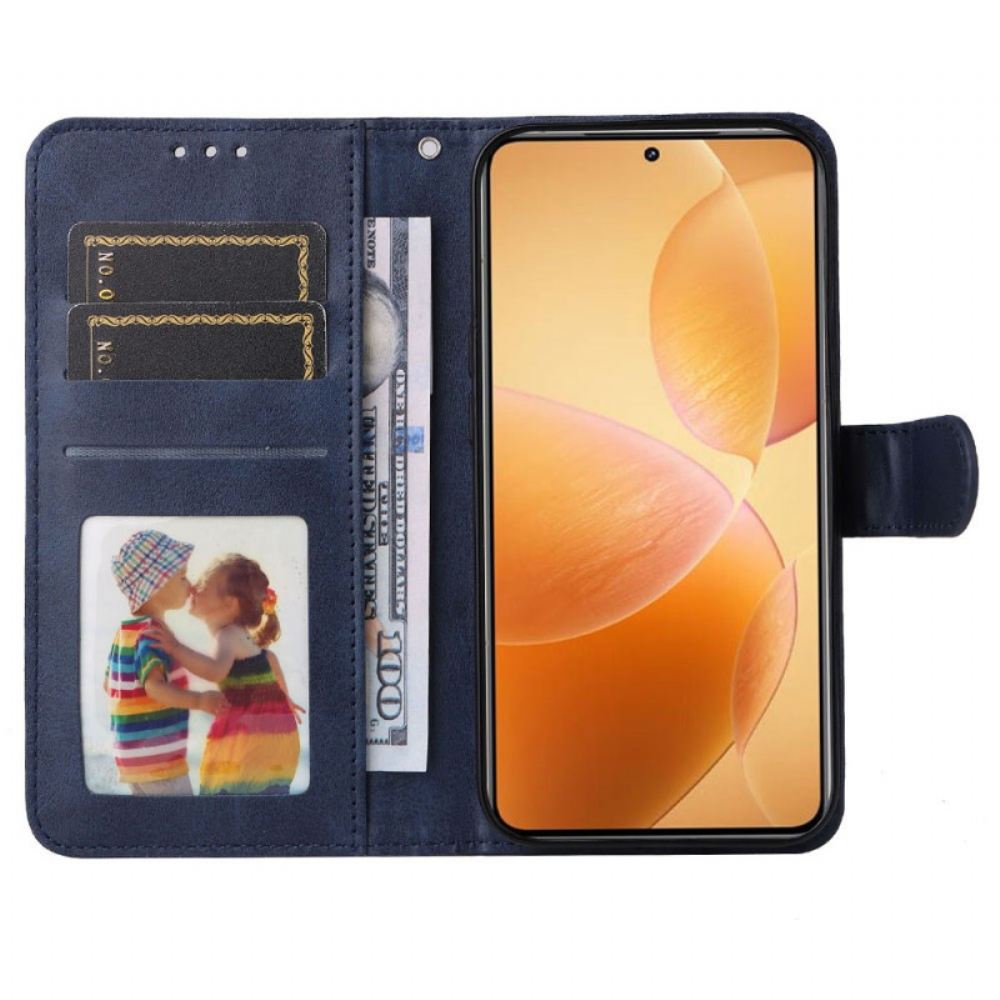 Kožený Kryt Xiaomi 14t Pro Obyčejná Umělá Kůže