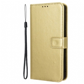 Kožený Kryt Xiaomi 14t Pro Okázalá Umělá Kůže