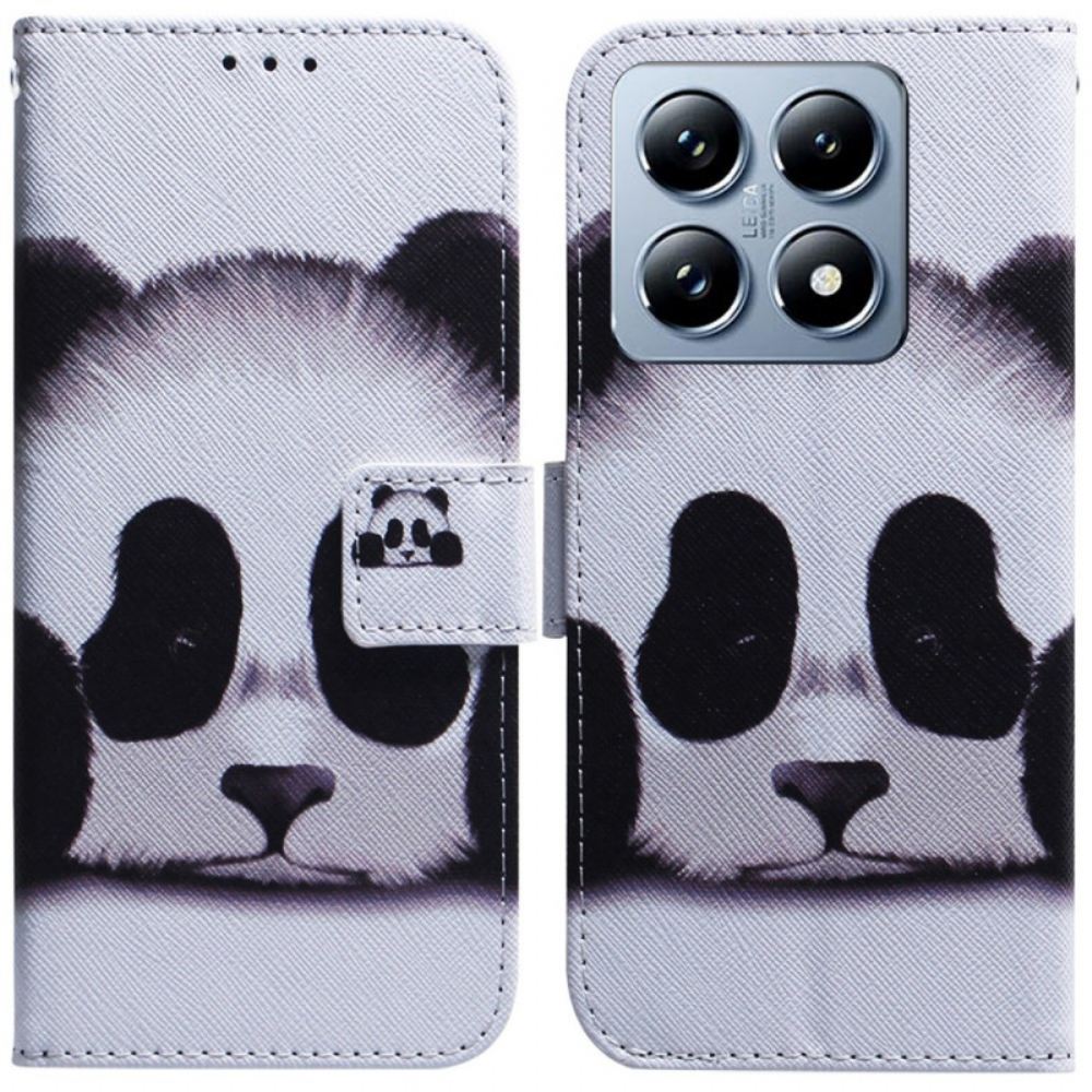 Kožený Kryt Xiaomi 14t Pro Panda