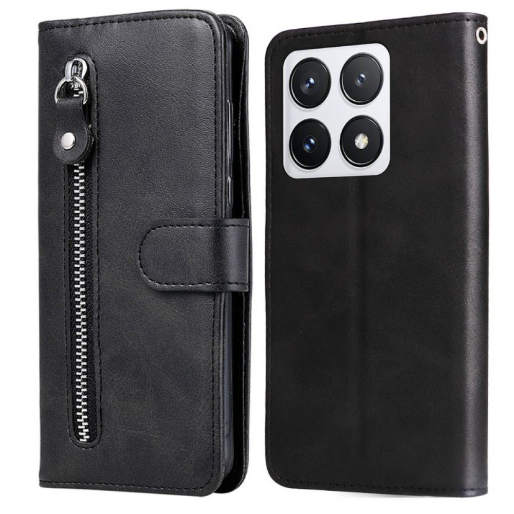 Kožený Kryt Xiaomi 14t Pro Přední Pouzdro