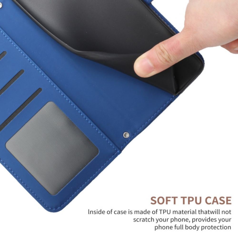 Kožený Kryt Xiaomi 14t Pro Vzor Motýlů A Květin S Popruhem