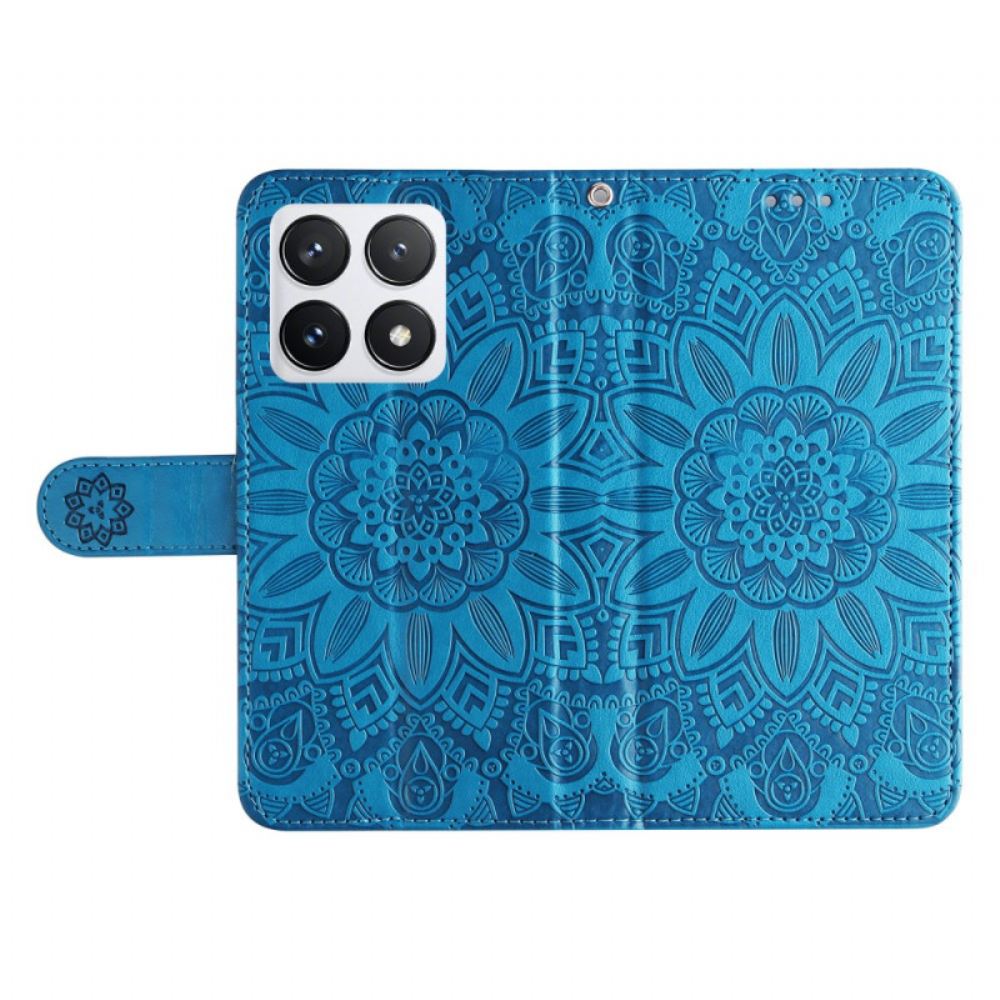 Kožený Kryt Xiaomi 14t Pro Vzor Řemínku Mandala