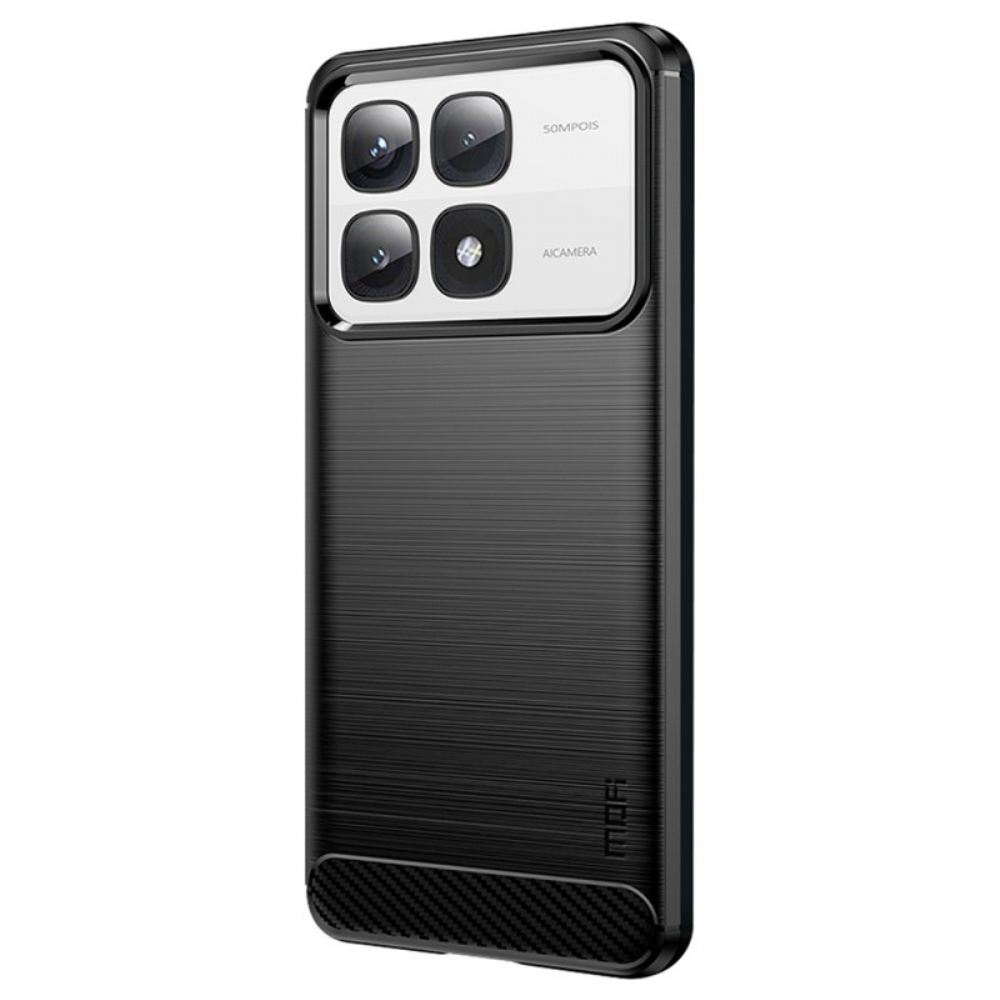 Kryt Xiaomi 14t Pro Kryty Na Mobil Kartáčované Uhlíkové Vlákno