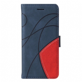 Peněženková Pouzdra Xiaomi 14t Pro Kryty Na Mobil Dvoubarevné Vlnovky