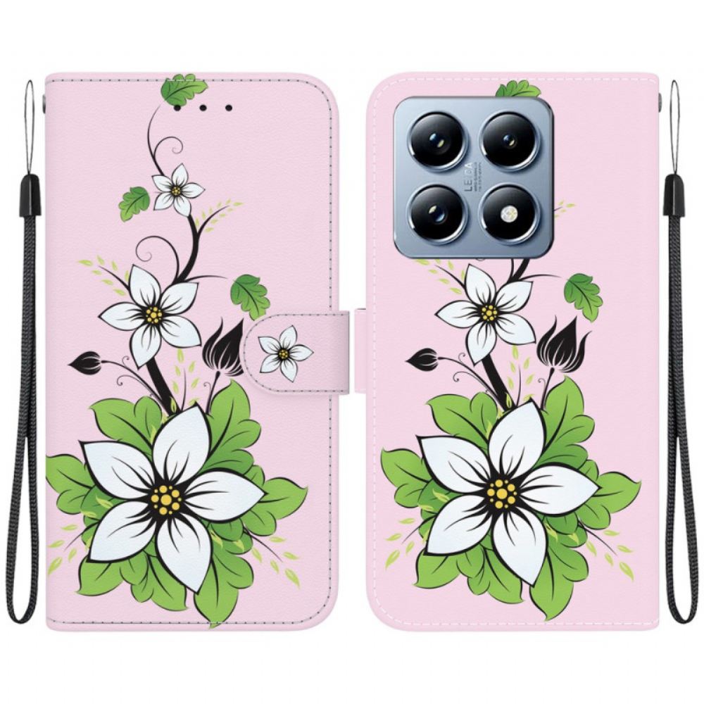 Peněženková Pouzdra Xiaomi 14t Pro Strappy Lily