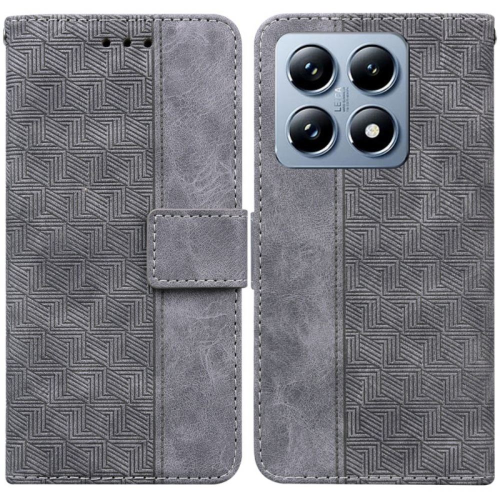 Peněženková Pouzdra Xiaomi 14t Pro Tkaný Vzor