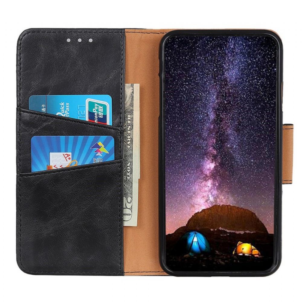 Kožené Pouzdro Na Sony Xperia 1 IV Klasická Dělená Kožená Spona
