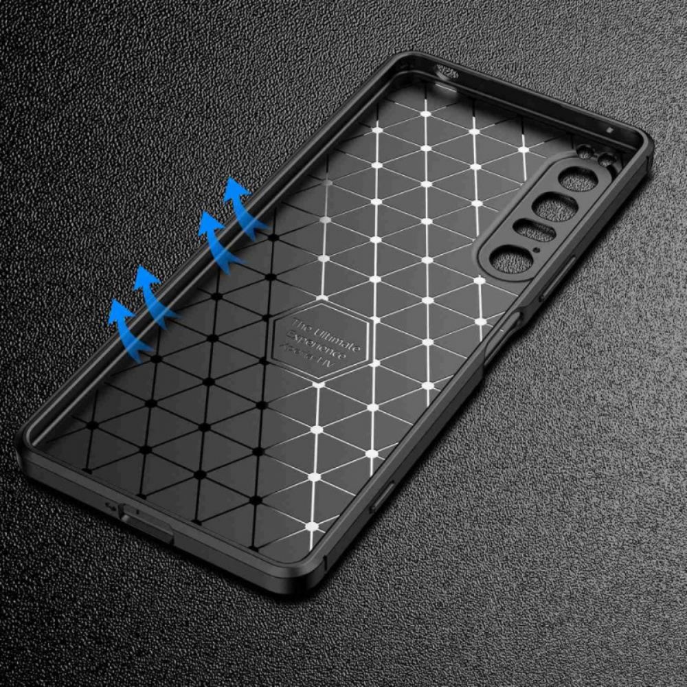 Kryt Na Sony Xperia 1 IV Uhlíkové Vlákno