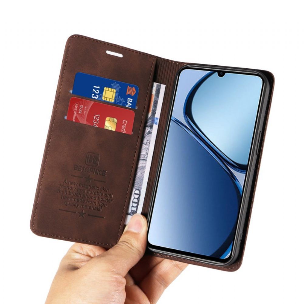 Kožené Pouzdro Folio Realme C61 Betopnice Rfid Blokování