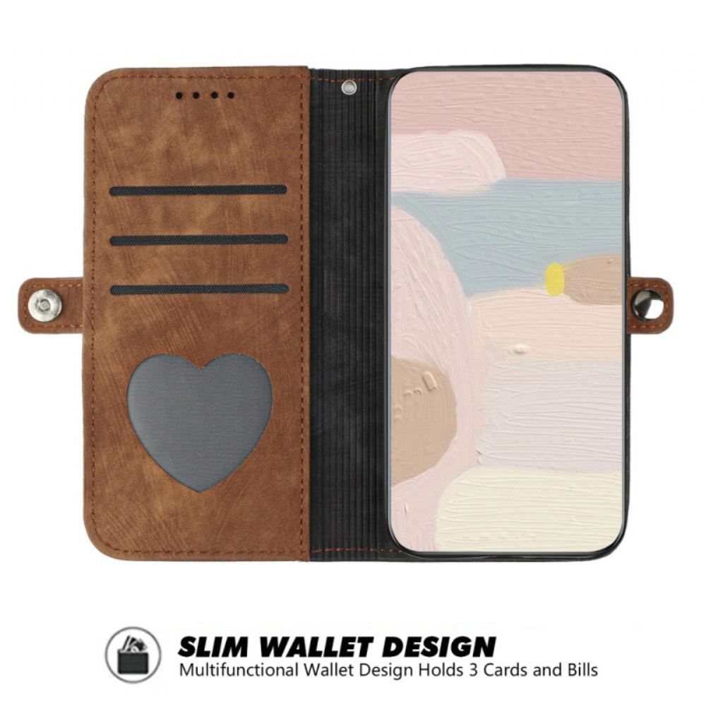 Kožený Kryt Realme C61 Dvoubarevný Semišový Efekt