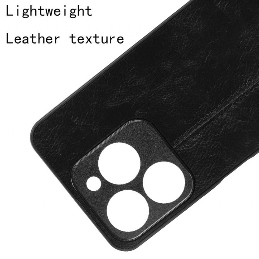 Kryt Na Realme C61 Prošívaný Kožený Efekt