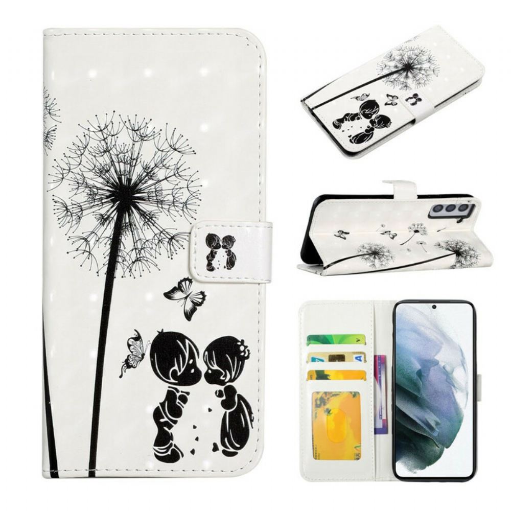 Flipové Pouzdro Na Samsung Galaxy S21 FE Baby Love Pampeliška