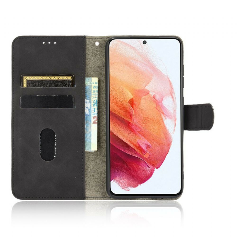 Flipové Pouzdro Na Samsung Galaxy S21 FE Dotek Pokožky