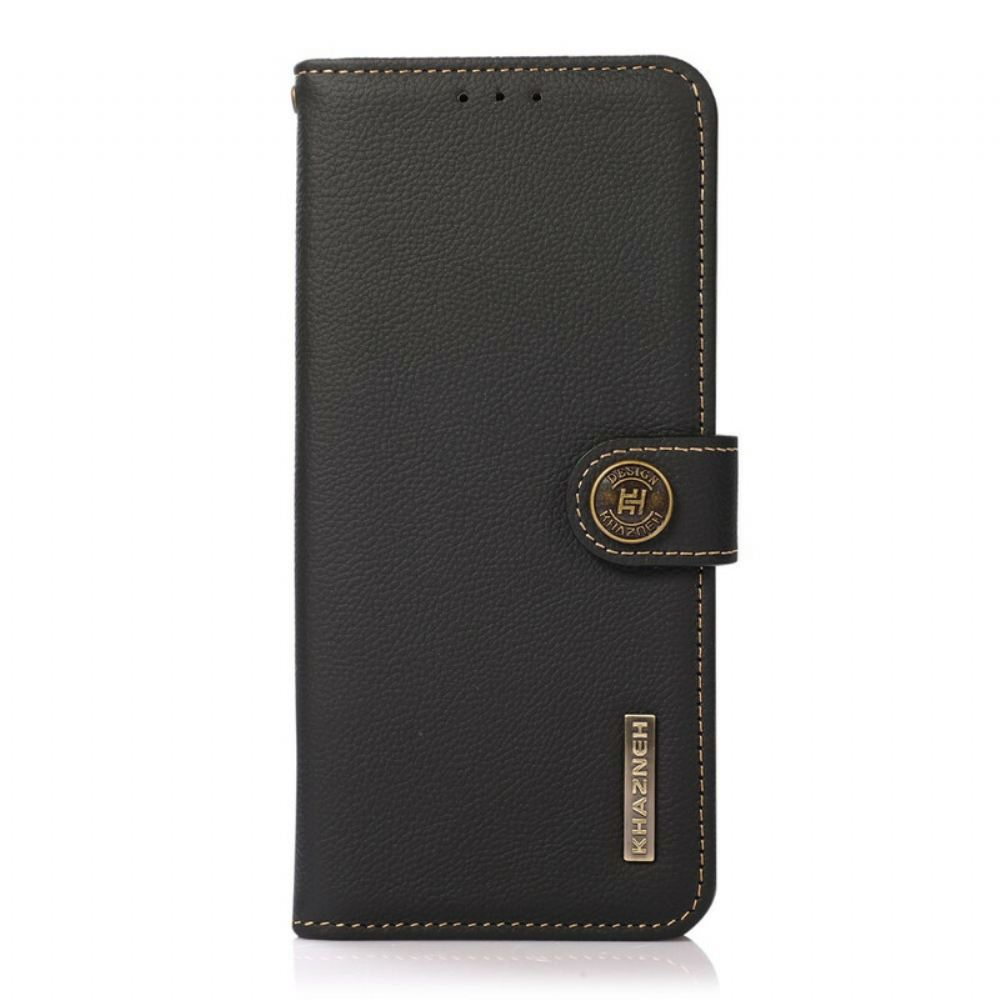 Flipové Pouzdro Na Samsung Galaxy S21 FE Imitace Kůže Khazneh Rfid