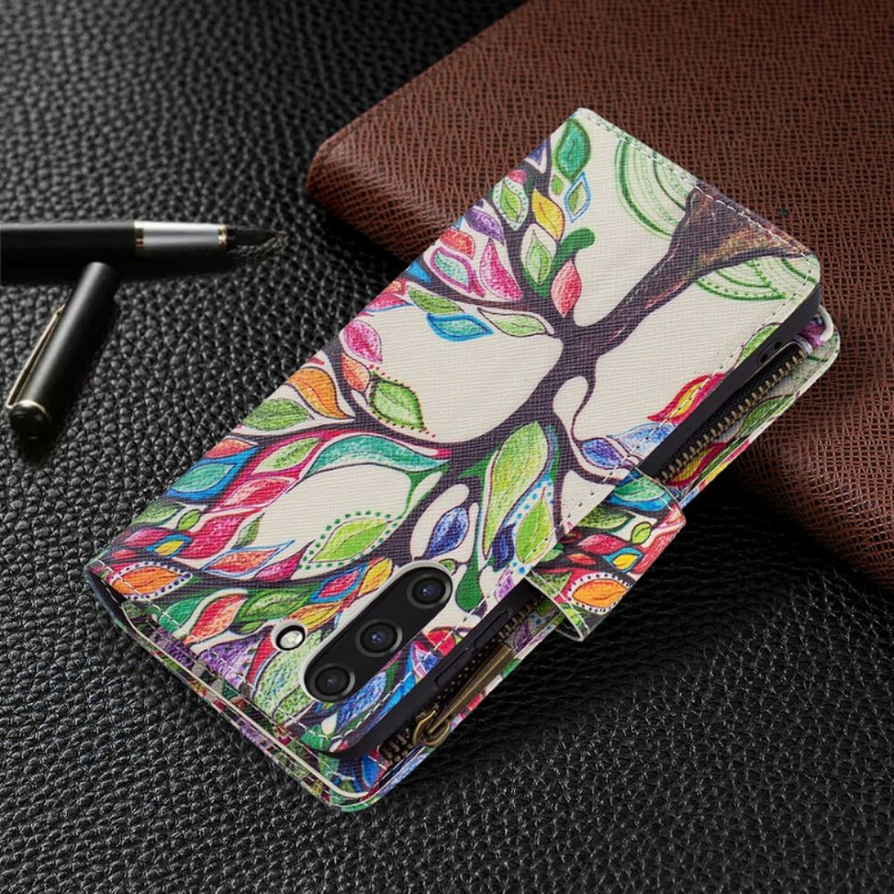 Flipové Pouzdro Na Samsung Galaxy S21 FE Kapsa Na Stromeček Na Zip