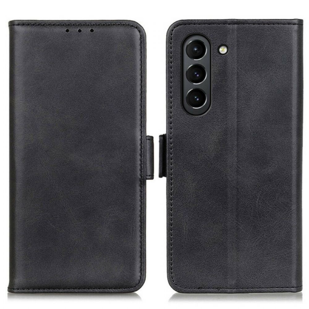 Flipové Pouzdro Na Samsung Galaxy S21 FE Kožené Pouzdro Dvojitá Klapka