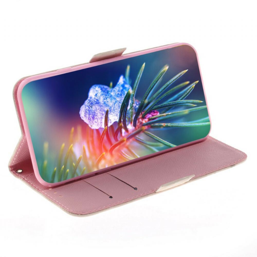Flipové Pouzdro Na Samsung Galaxy S21 FE Na Lana Tanga Cat Friends