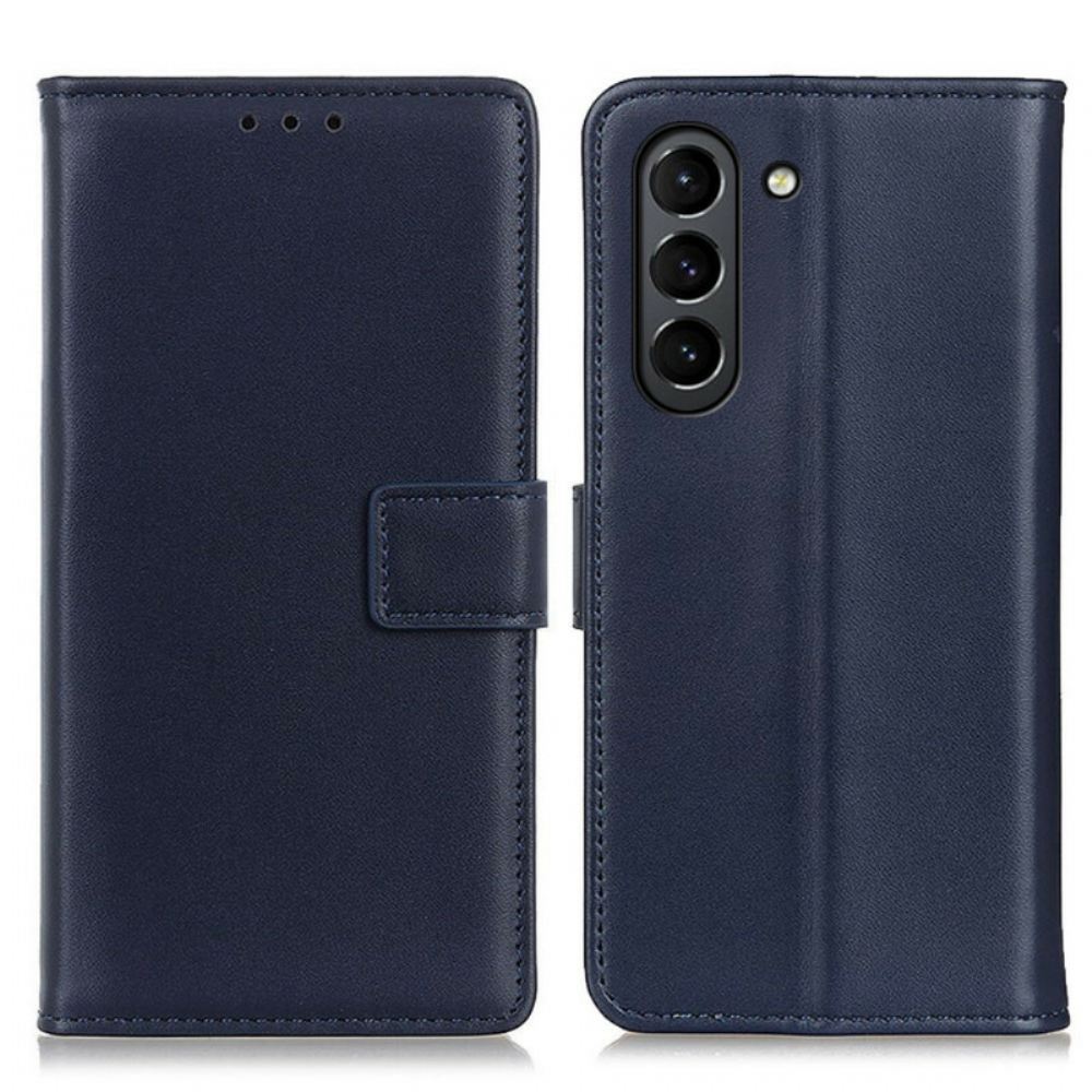 Flipové Pouzdro Na Samsung Galaxy S21 FE Obyčejná Umělá Kůže