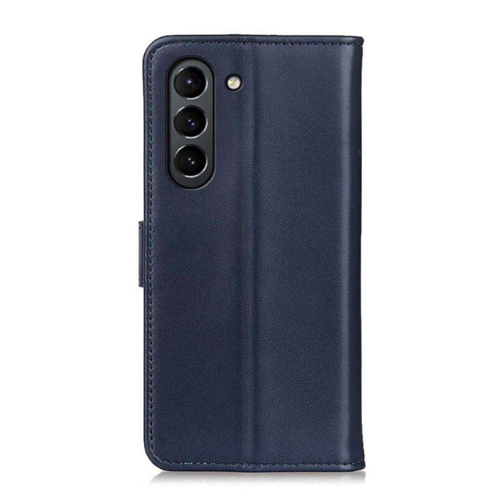 Flipové Pouzdro Na Samsung Galaxy S21 FE Obyčejná Umělá Kůže