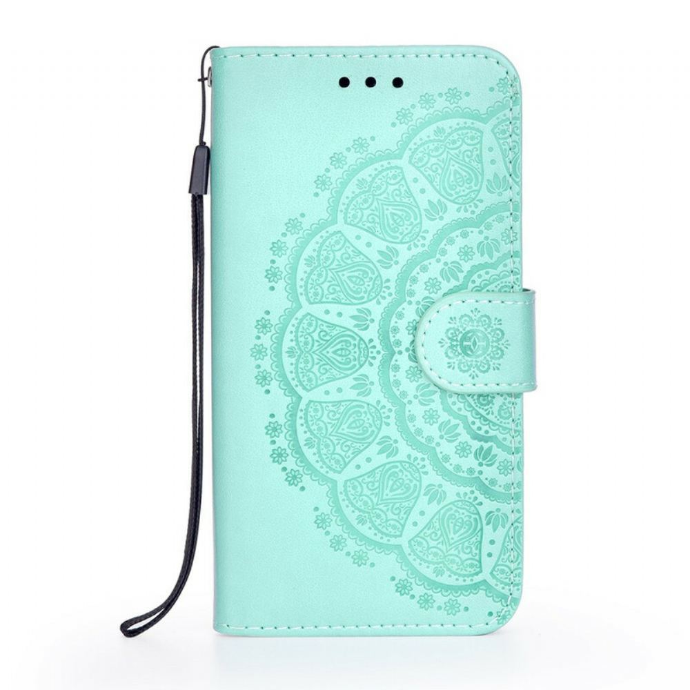 Kožené Pouzdro Na Samsung Galaxy S21 FE Mandala Totem
