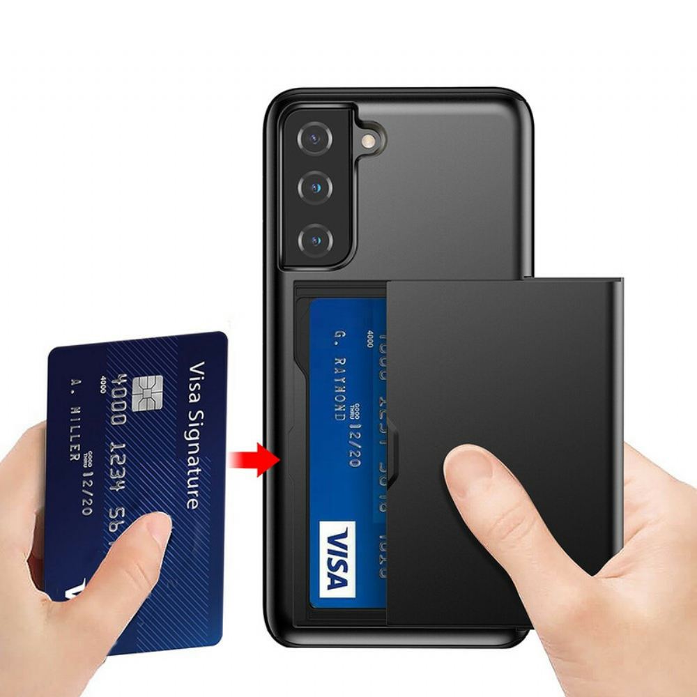 Kryt Na Samsung Galaxy S21 FE Držák Karty Na Zip