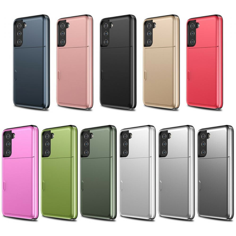 Kryt Na Samsung Galaxy S21 FE Držák Karty Na Zip