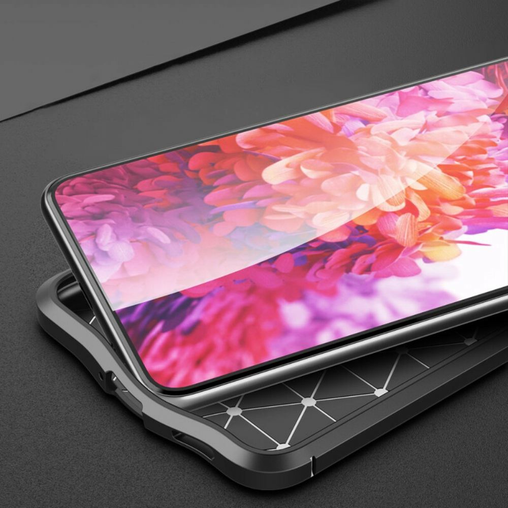 Kryt Na Samsung Galaxy S21 FE Efekt Kůže Litchi S Dvojitou Linií