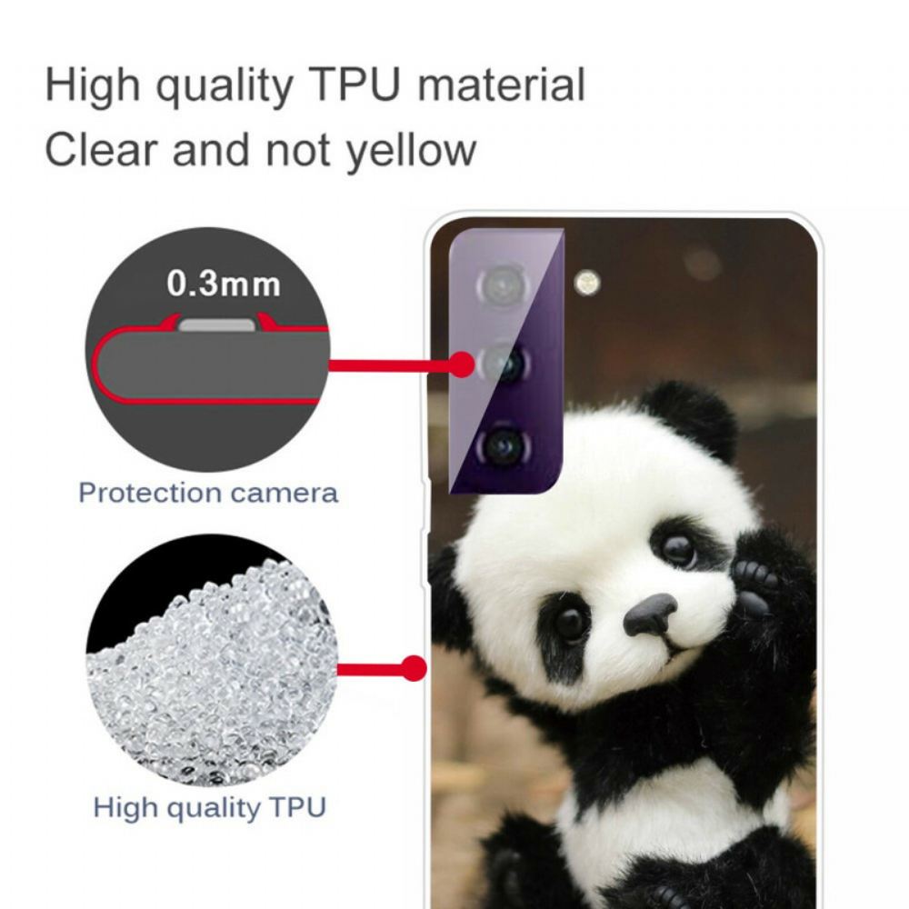 Kryt Na Samsung Galaxy S21 FE Flexibilní Panda