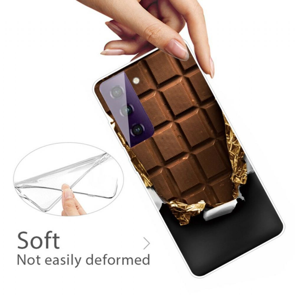 Kryt Na Samsung Galaxy S21 FE Flexibilní Čokoláda