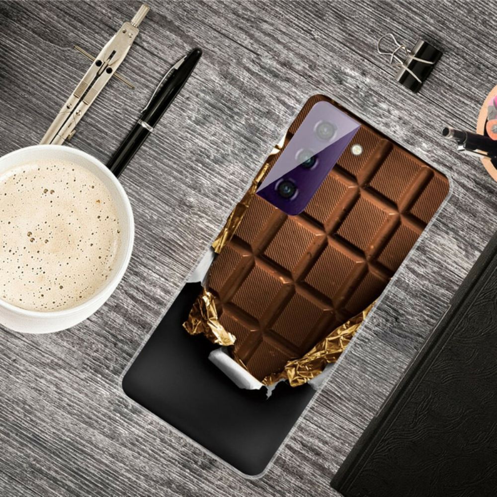 Kryt Na Samsung Galaxy S21 FE Flexibilní Čokoláda