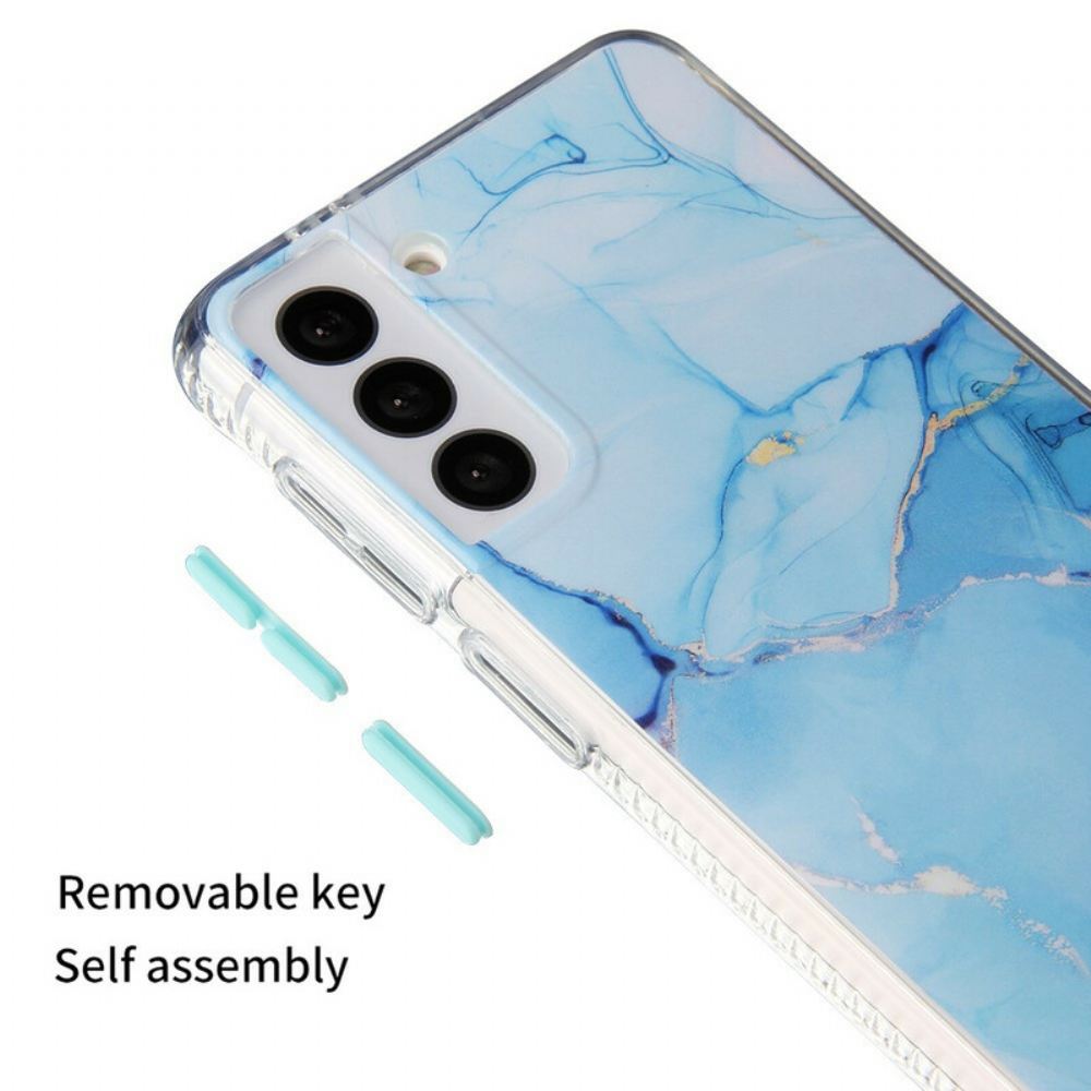 Kryt Na Samsung Galaxy S21 FE Hybrid S Mramorovým Efektem
