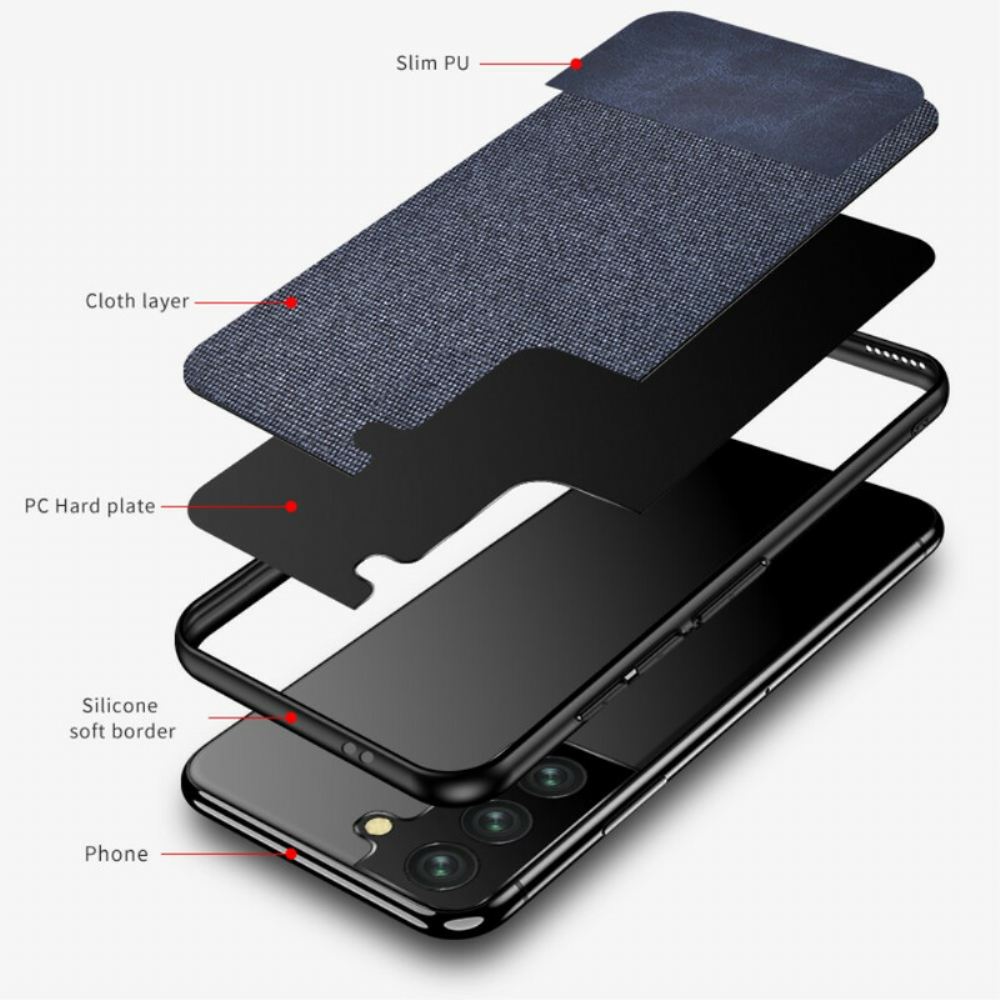 Kryt Na Samsung Galaxy S21 FE Umělá Kůže A Látka