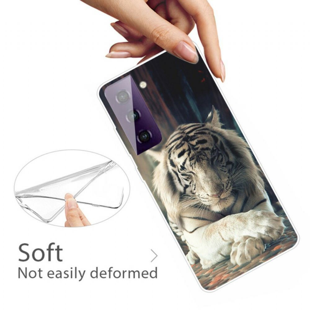 Kryty Na Mobil Na Samsung Galaxy S21 FE Flexibilní Tygr