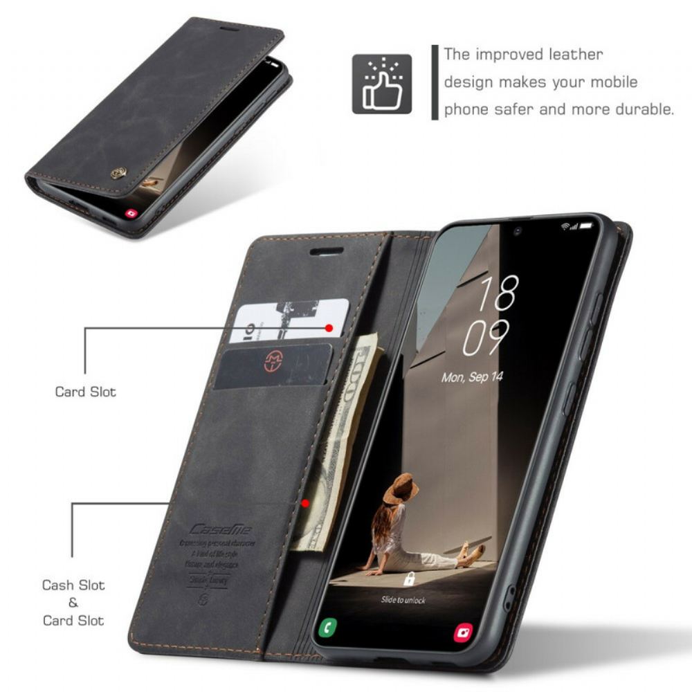 Kryty Na Mobil Na Samsung Galaxy S21 FE Flipové Pouzdro Caseme Umělá Kůže