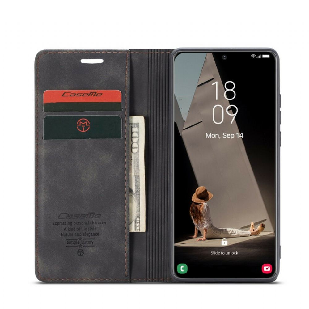 Kryty Na Mobil Na Samsung Galaxy S21 FE Flipové Pouzdro Caseme Umělá Kůže