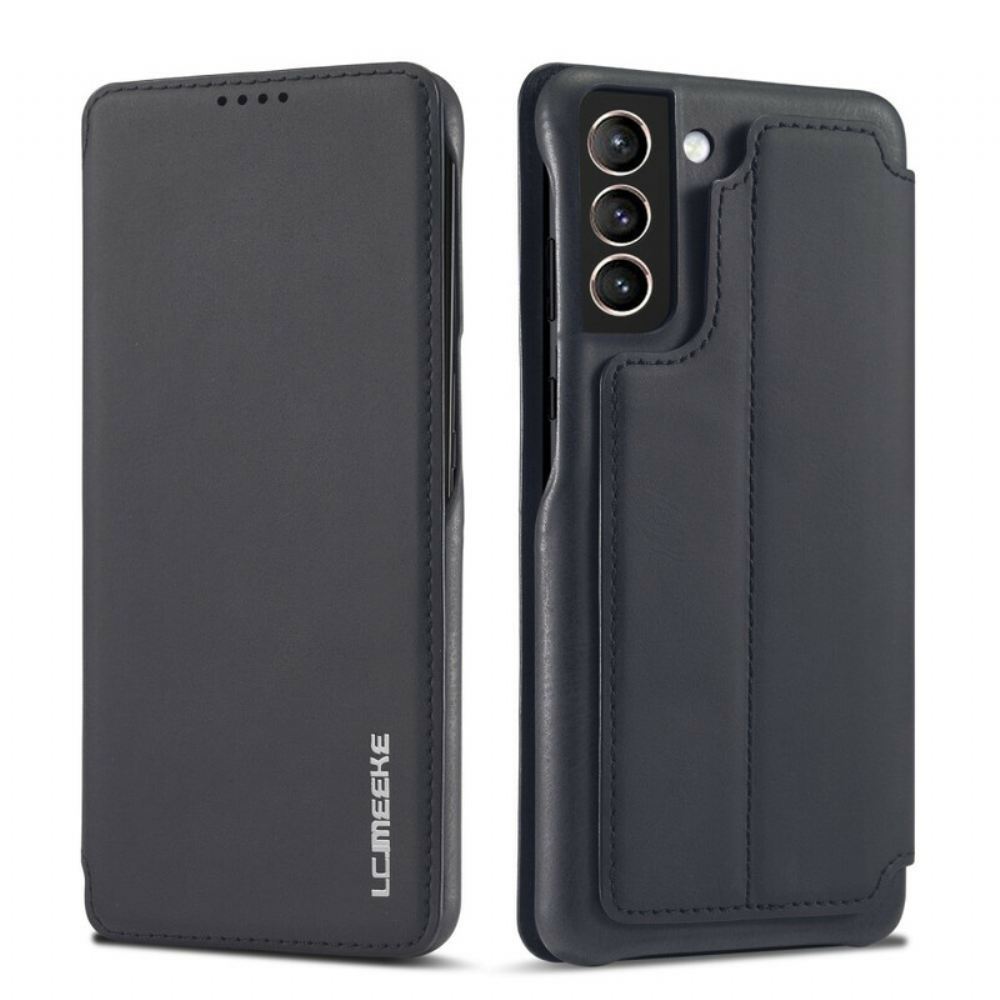 Kryty Na Mobil Na Samsung Galaxy S21 FE Flipové Pouzdro Kožený Efekt Lc.imeeke