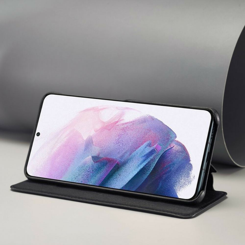 Kryty Na Mobil Na Samsung Galaxy S21 FE Flipové Pouzdro Kožený Efekt Lc.imeeke
