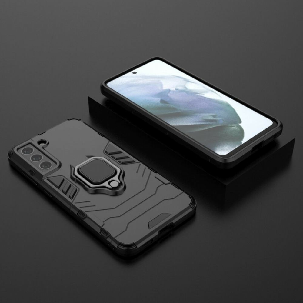 Kryty Na Mobil Na Samsung Galaxy S21 FE Odolný Vůči Prstenu